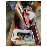 Box Lot Of Assorted Fall & Christmas Decorations