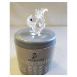 (1) SWAROVSKI Silver Crystal Squirrel Figurine