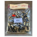 (100) 10mm Empty Brass Cases (As Per Consignor