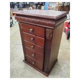 (1) Wooden Jewelry Box (13.5"ï¿½10.5"ï¿½20")