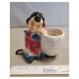 (1) Vintage Royal Copley  Pottery Planter