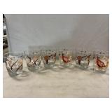 (6) Vintage Libbey Game Fowl Glasses