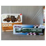 Die-Cast Case Backhoe, Corgi Quaker State
