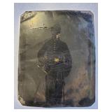 (1) Civil War Tintype Of A Union Cavalry Man w/