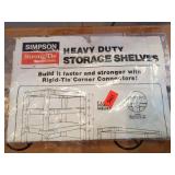 Box Lot Of Heavy Duty Storage Shelf Hardware