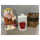 McCoy Wishing Well, Peanuts & 1994 Barney Rubble