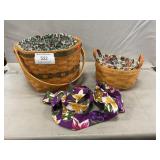 (2) Longaberger Baskets, Trim
