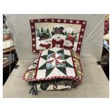 Christmas Tapestry Throws, Placemats