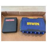 Craftsman Driver Set, Irwin Bits (Case Hinge