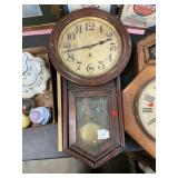 Vintage Ansonia Regulator Wall Clock