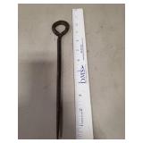 (1) Antique Hand Forged Cannon Gimlet