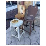 (3) Metal Childrenï¿½s Stools
