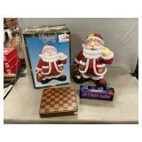 Resin Santa Figure, Portable UV Blacklight,