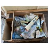 Box Lot With Assorted Tools, DIY Supplies