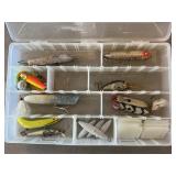 Case With Assorted Fresh Water Fishing Lures