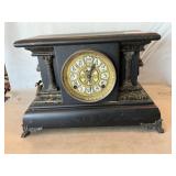 Antique Ingraham Mantel Clock With Key