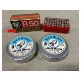 (50) Rounds Of .22 Lng Rifle Ammo, Airgun Pellets