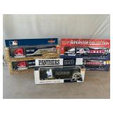 (5) Die-Cast Sports-Themed Tractor-Trailers