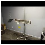 Mobile Infrared Heat Lamp Adjustable Stand Used