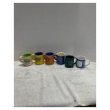 Seven Ceramic Coffee Mugs