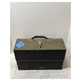 Metal Fold-Out Toolbox, 13 Inches Long