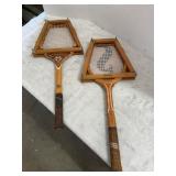 Wooden Tennis Rackets with Press Frames