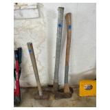 Axe, Pickaxe, and Sledgehammer