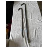 Two Steel Crowbars