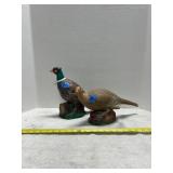 Pheasant Hen and Rooster Decorative Figures