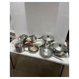Stainless Steel Cookware and Measuring Cups