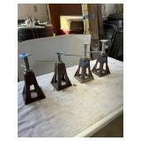 4 Metal Jack Stands