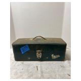 Metal Fishing Tackle Box with Tray Inserts