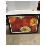 Framed Floral Artwork