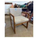 Wooden Frame Chair with Cushion