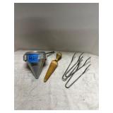 Metal Funnel Sifter with Stand and Wooden Pestle