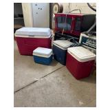 Plastic Coolers, Multiple Sizes