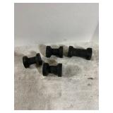 Four Rubber Keel Rollers
