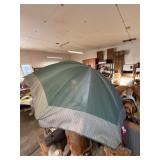 Green Canvas Patio Umbrella, No Base
