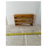 Wood Kitchen Paper Organizer
