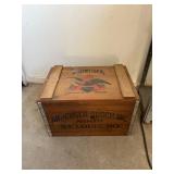 Wooden Anheuser-Busch Budweiser Beer Box