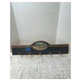 Wooden Wall Hanger with Farmhouse Scene