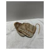 Leather Baseball Glove with Markings