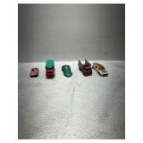 Five Miniature Toy Cars