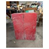 Red Metal Locker Box
