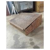 Wooden Lectern Box With Hinged Lid