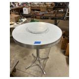 Round Table with 4 Stools and Lazy Susan