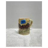 Budweiser Holiday Collection Stein 1980