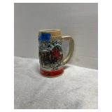 Budweiser Holiday Collection Stein 1987