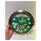 Golf-Themed Wall Clock