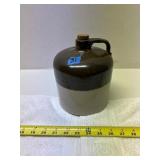 Stoneware Crock Jug, 1/2 Gallon Size
